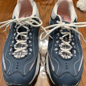 Skechers Wide Fit Air Cooled Memory Foam, Size 9, Blue